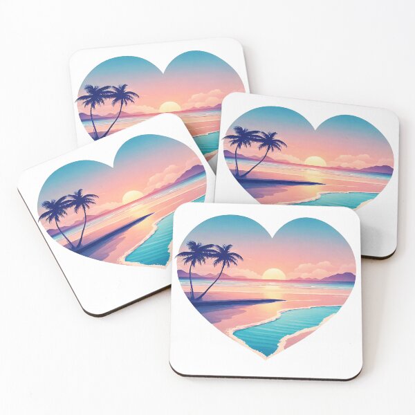 Item preview, Heart-Shaped Dreamy Beachscape 7 designed and sold by Tom-Johnson.