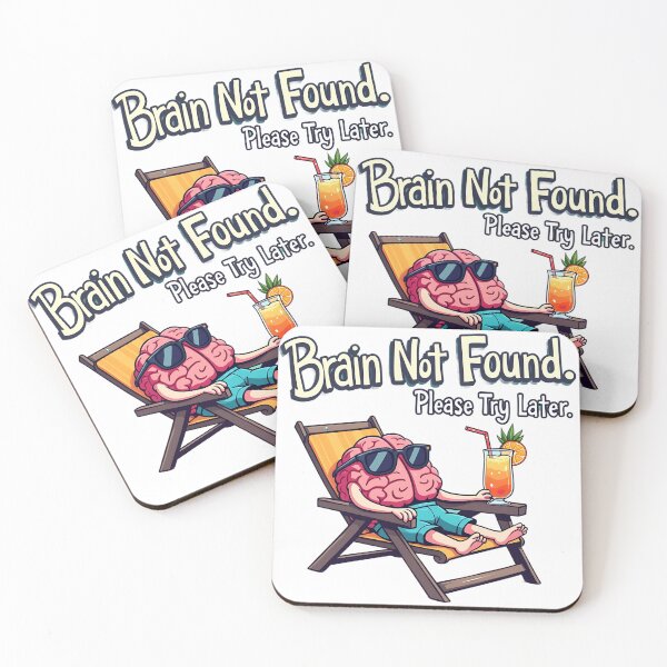Item preview, Brain Not Found – Sarcastic Vacation Mode Design designed and sold by PosiPrints.