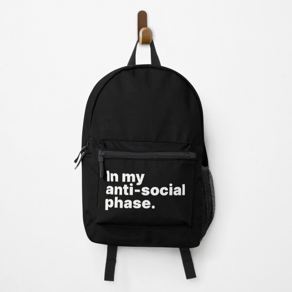 Item preview, In my anti-social phase | White text designed and sold by ThingsOnTees.