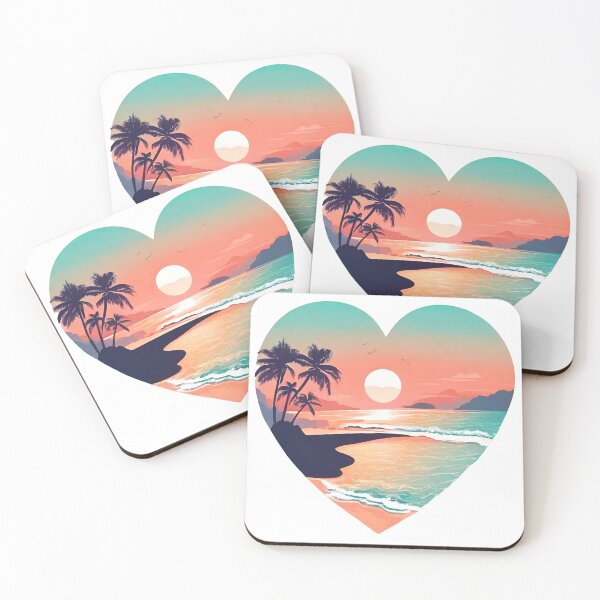 Item preview, Heart-Shaped Dreamy Beachscape 9 designed and sold by Tom-Johnson.