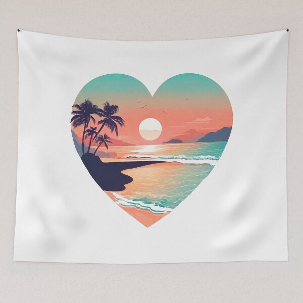 Item preview, Heart-Shaped Dreamy Beachscape 9 designed and sold by Tom-Johnson.