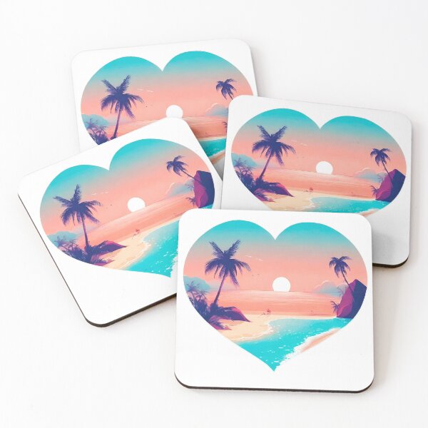 Item preview, Heart-Shaped Dreamy Beachscape 10 designed and sold by Tom-Johnson.