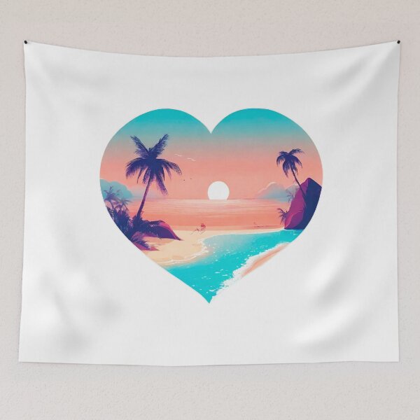 Item preview, Heart-Shaped Dreamy Beachscape 10 designed and sold by Tom-Johnson.