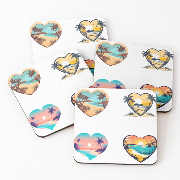 Item preview, Heart-Shaped Dreamy Beachscape Collection 1 designed and sold by Tom-Johnson.