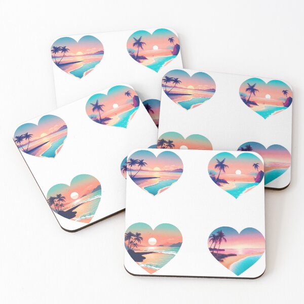 Item preview, Heart-Shaped Dreamy Beachscape Collection 2 designed and sold by Tom-Johnson.