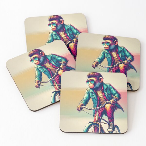 Item preview, The Coolest Monkey You'll Ever See on a Bike designed and sold by unrealartwork.