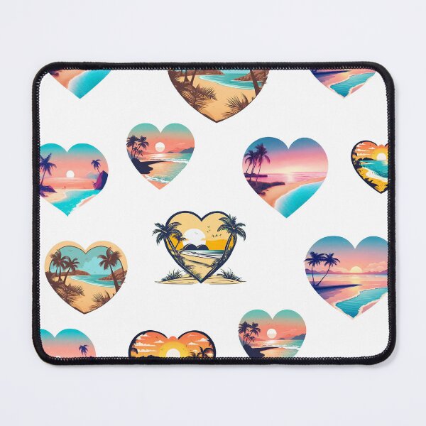 Item preview, Heart-Shaped Dreamy Beachscape Pattern 1 designed and sold by Tom-Johnson.
