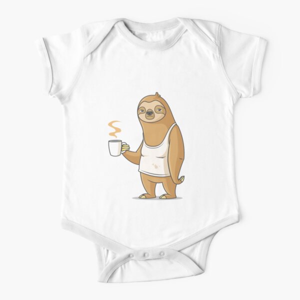 Monday Morning Depresso Short Sleeve Baby One-Piece