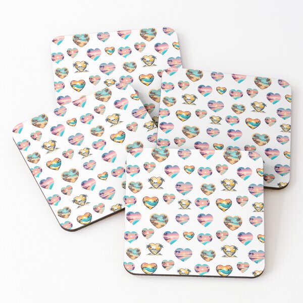 Item preview, Heart-Shaped Dreamy Beachscape Pattern 2 designed and sold by Tom-Johnson.