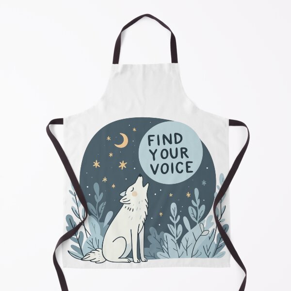 Item preview, Encuentra tu voz – Howling Wolf designed and sold by TheJoyfulNest.
