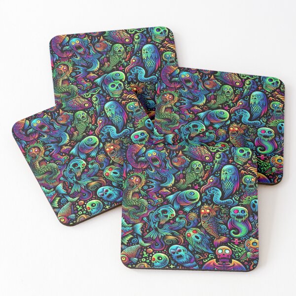 Item preview, Radioactive Fishes and Zombie Ghost Animals in an Infernal Scene designed and sold by Imaginarium of Chaos falcon88 .