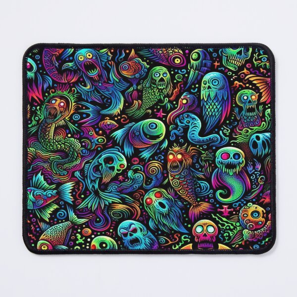 Item preview, Radioactive Fishes and Zombie Ghost Animals in an Infernal Scene designed and sold by Imaginarium of Chaos falcon88 .