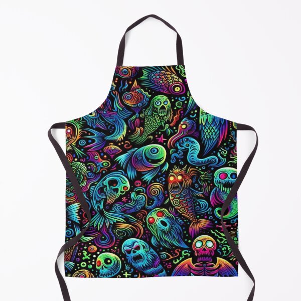 Item preview, Radioactive Fishes and Zombie Ghost Animals in an Infernal Scene designed and sold by Imaginarium of Chaos falcon88 .