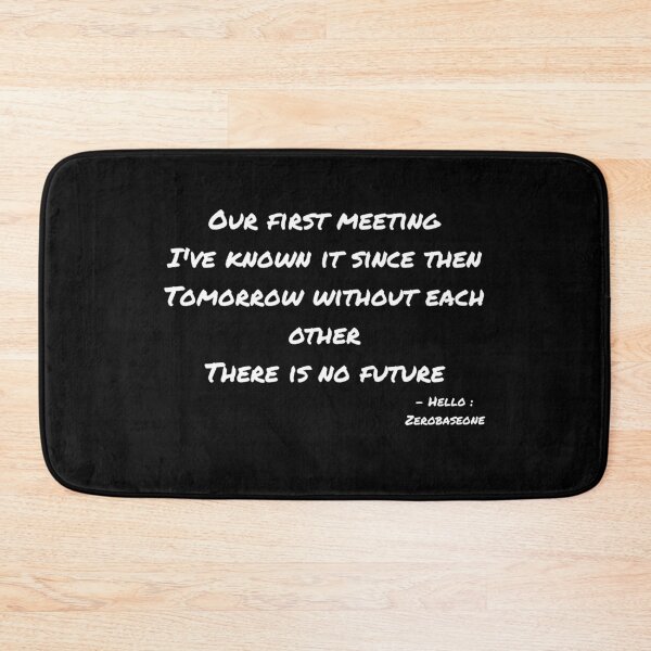 Item preview, Hello By Zerobaseone Lyrics designed and sold by ArtRaftPro.