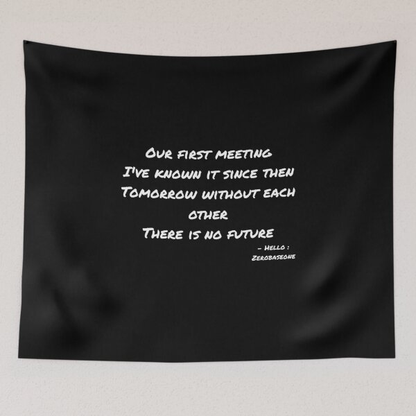 Item preview, Hello By Zerobaseone Lyrics designed and sold by ArtRaftPro.