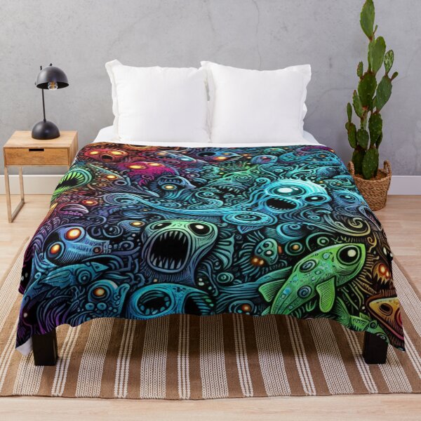 Item preview, Ghostly Radioactive Fishes with Zombie Animals in Holographic Chaos designed and sold by Imaginarium of Chaos falcon88 .