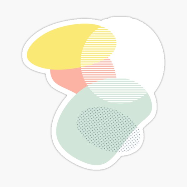 Lost In Shapes III #redbubble #buyart Sticker