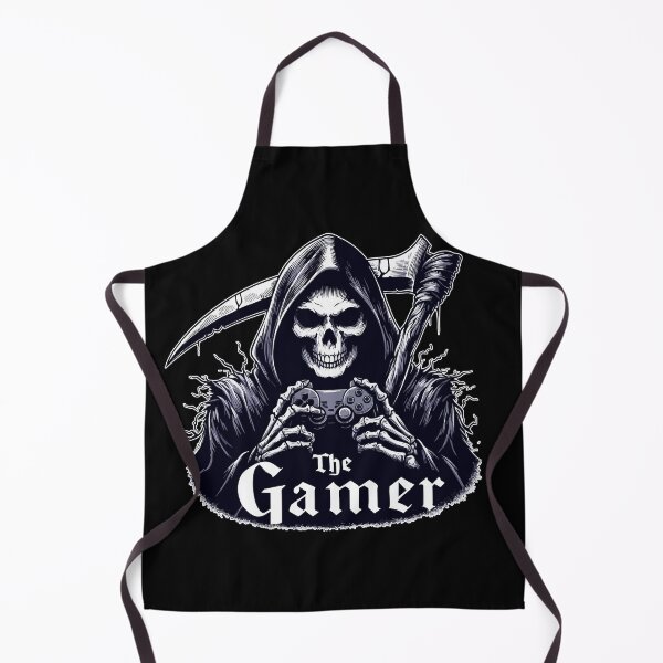 Item preview, Skeleton Gamer Goth Grim Reaper designed and sold by TomFrontierArt.