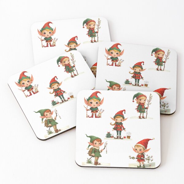 Item preview, Sticker pack with cute elf drawings designed and sold by Kamoufleur.