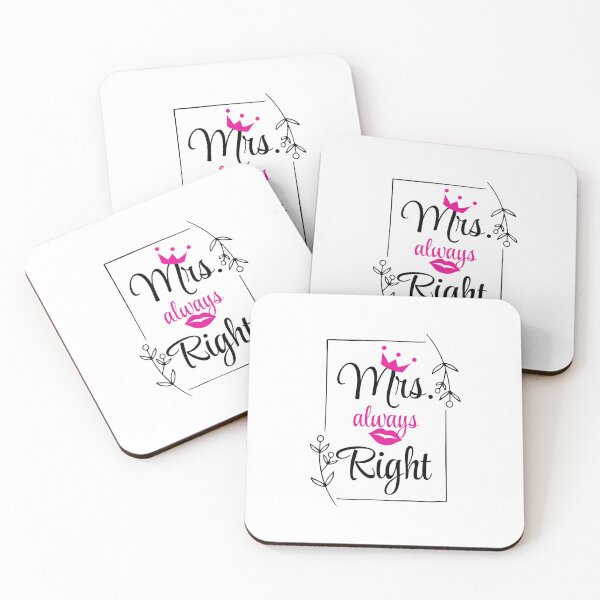 Item preview, Mrs. Right – Stylish Lips and Crown Design designed and sold by CWT-JustforFun.