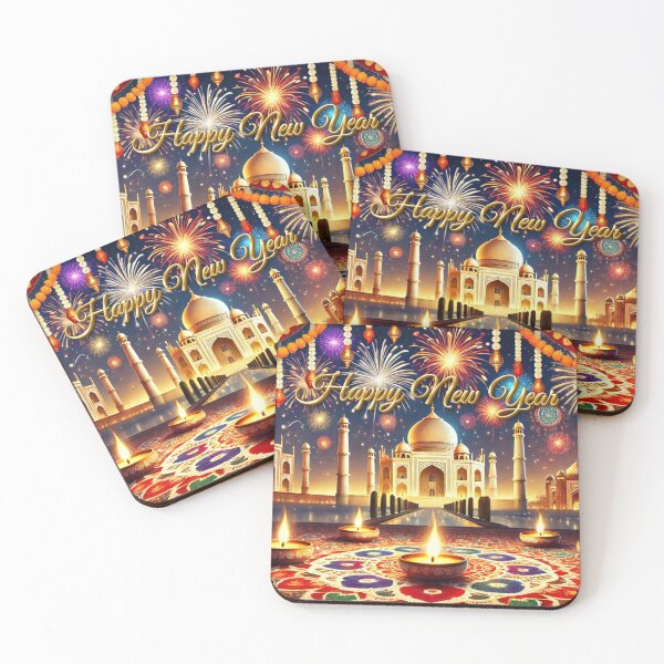 Item preview, Taj Mahal New Year Celebration with Diyas designed and sold by Koalangel.