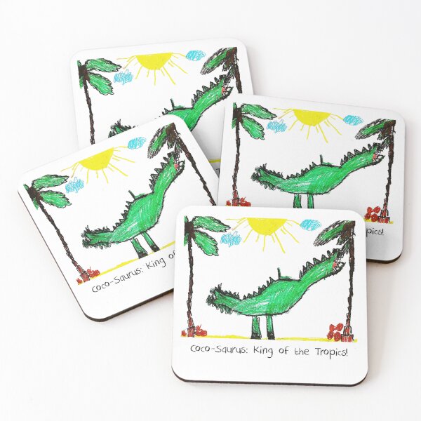Item preview, Coco-Saurus: Funny Dinosaur Tropical Art for Gifts! designed and sold by OlenaShynkarenk.