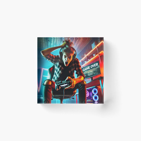 Item preview, Game Over Rage – The Ultimate Gamer's Frustration designed and sold by UrbanCanvvas.