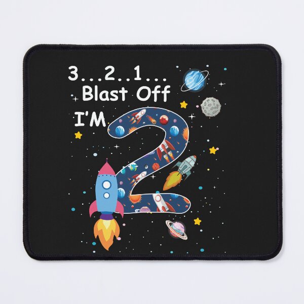 Item preview, Outer Space Blast Off: I'm 2 Rocket Birthday Design designed and sold by Tujzui.