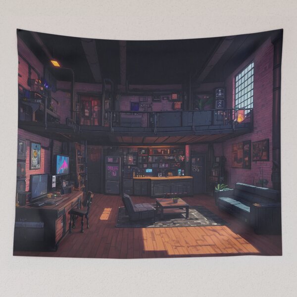 Item preview, Pixel Cyberpunk Apartment Design designed and sold by papi1998.