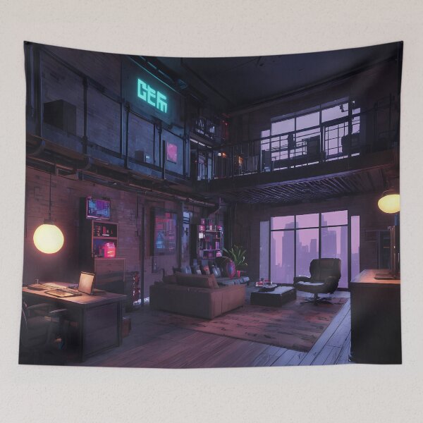 Item preview, Pixel Cyberpunk Apartment Design designed and sold by papi1998.