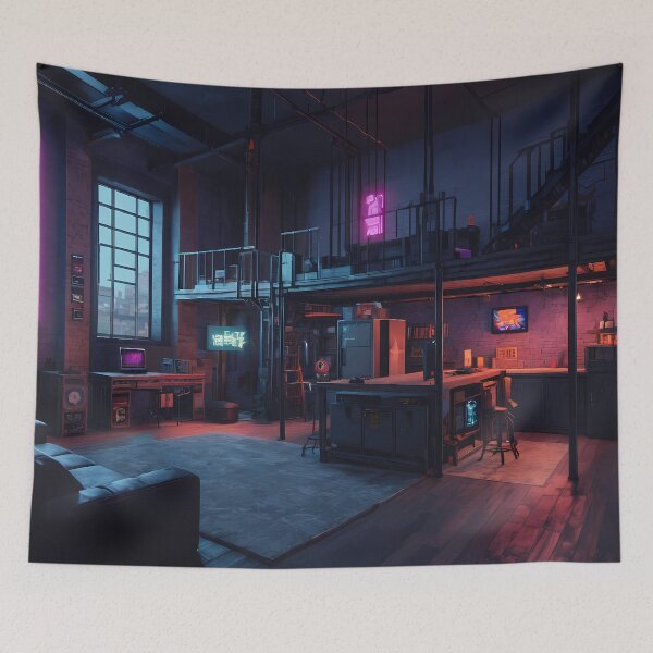 Item preview, Pixel Cyberpunk Apartment Design designed and sold by papi1998.