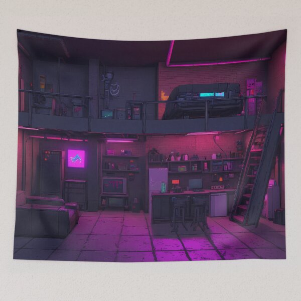Item preview, Pixel Cyberpunk Apartment Design designed and sold by papi1998.