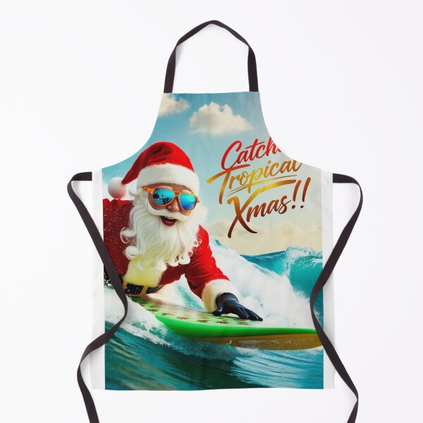 Artikelvorschau, Weihnachts-Surf-T-Shirt entworfen und verkauft von InkExpression.