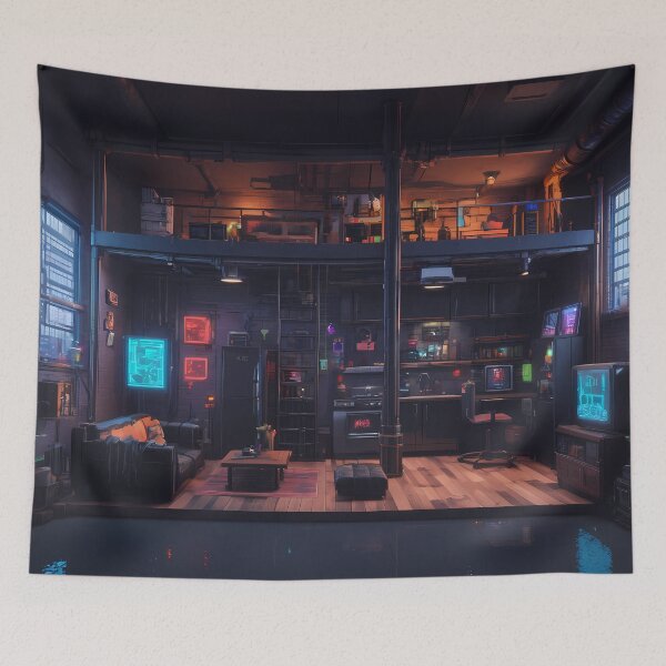 Item preview, Pixel Cyberpunk Apartment Design designed and sold by papi1998.