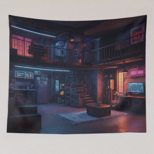 Item preview, Pixel Cyberpunk Apartment Design designed and sold by papi1998.