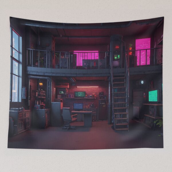 Item preview, Pixel Cyberpunk Apartment Design designed and sold by papi1998.