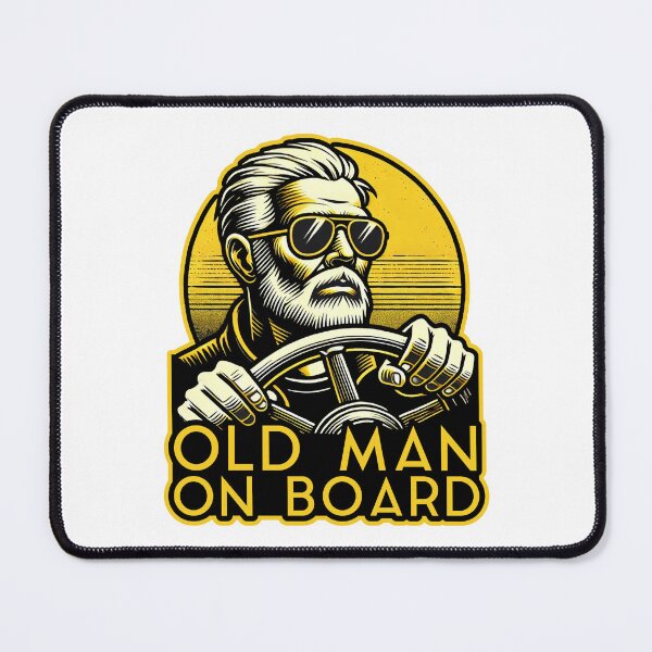 Item preview, Old Man On Board designed and sold by Me-Meme.