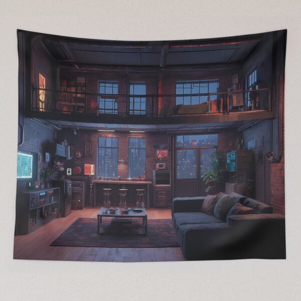 Item preview, Pixel Cyberpunk Apartment Design designed and sold by papi1998.