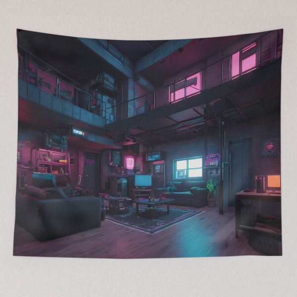 Item preview, Pixel Cyberpunk Apartment Design designed and sold by papi1998.
