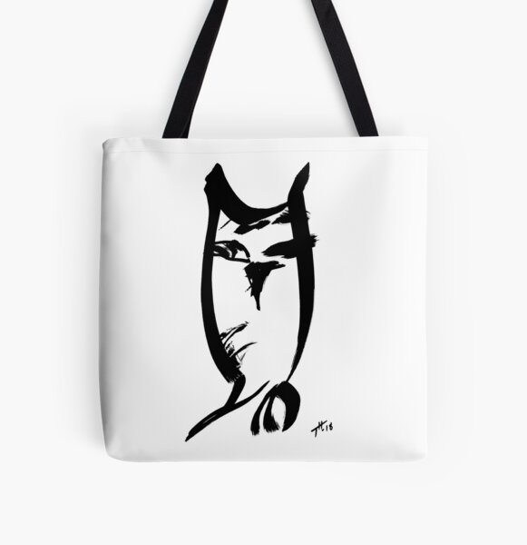 Owl - fusion of pen strokes All Over Print Tote Bag