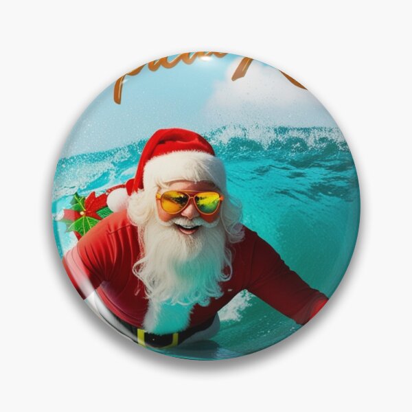 Artikelvorschau, Weihnachtsmann Surfen T-Shirt entworfen und verkauft von InkExpression.
