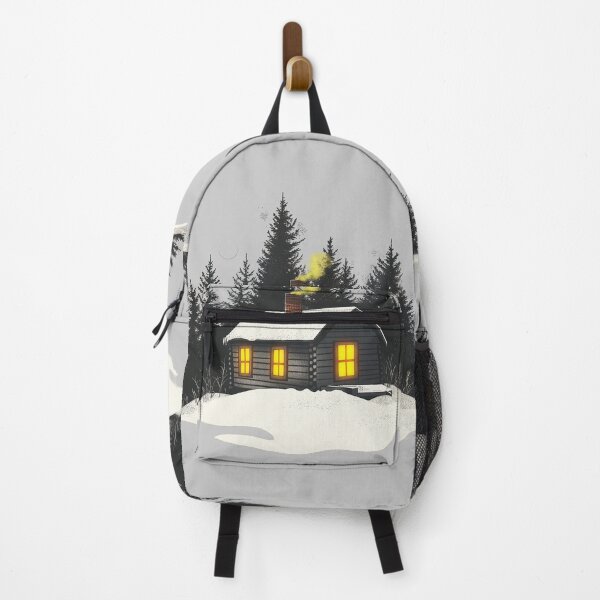 Item preview, Cozy Winter Cabin in Snowy Forest Illustration designed and sold by Amit A.