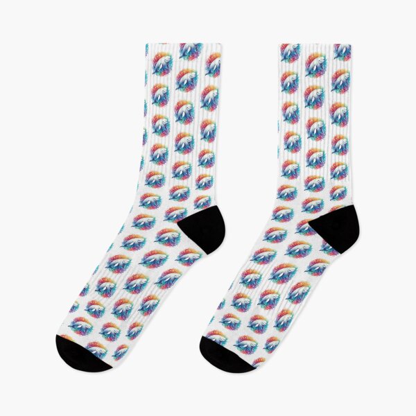 Item preview, A beautiful beluga with several small colorful waves in the background designed and sold by Marcoshop10.