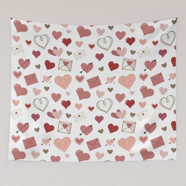 Item preview, Valentine's Day Hearts and Envelopes Set - Vector Design in Pink and Red designed and sold by viktoriaart0303.