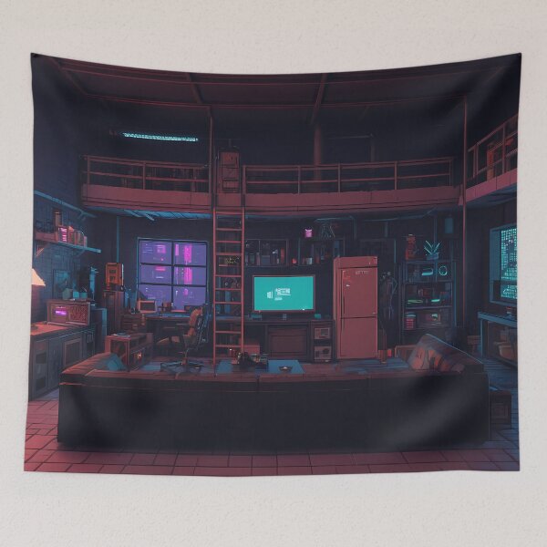Item preview, Pixel Cyberpunk Apartment Design designed and sold by papi1998.