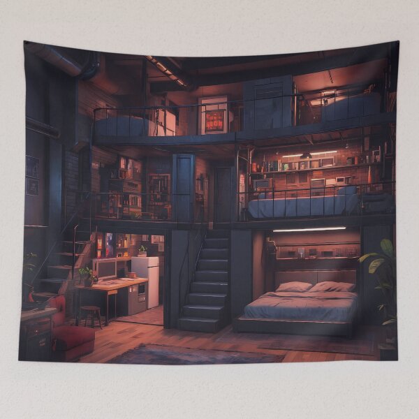Item preview, Pixel Cyberpunk Apartment Design designed and sold by papi1998.