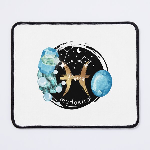 Item preview, Aquamarine Pisces Zodiac Art designed and sold by Mudastro Astrology.