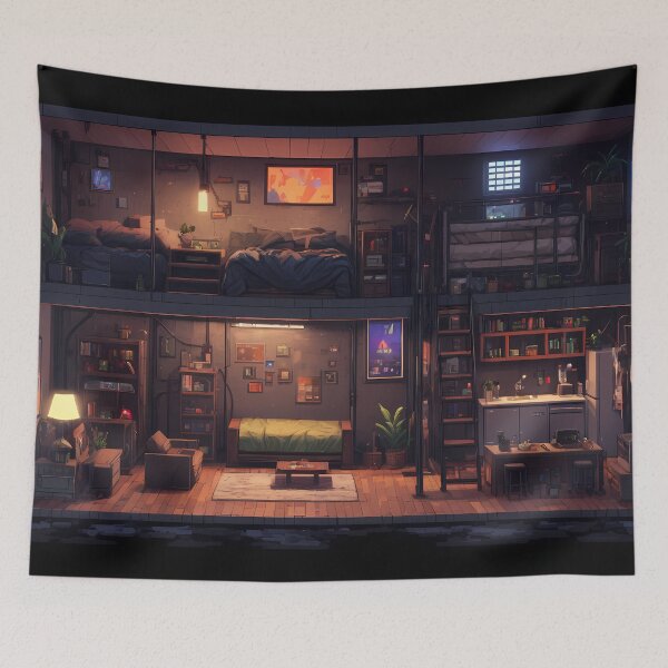 Item preview, Pixel Cyberpunk Apartment Design designed and sold by papi1998.