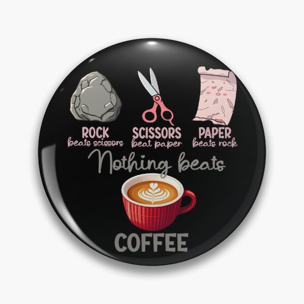 Item preview, Rock Paper Scissors Nothing Beats Coffee designed and sold by Colorfulman.
