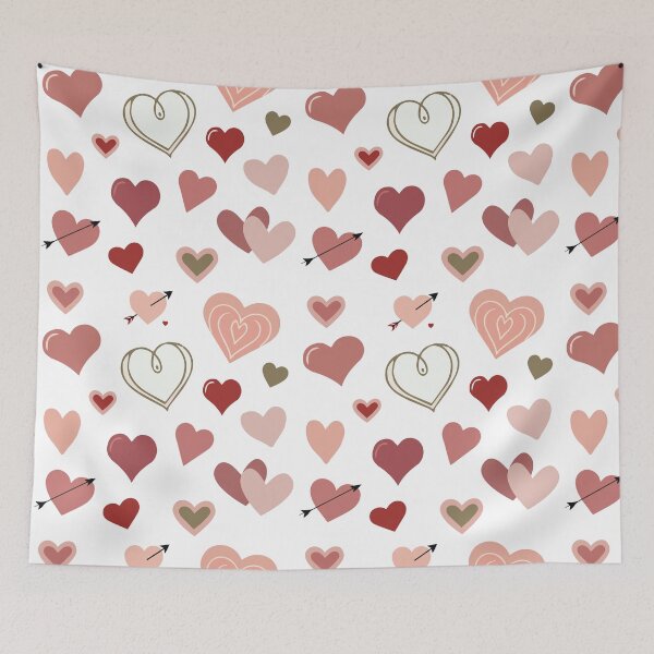 Item preview, Valentine's Day Hearts pattern - Vector Design in Pink and Red designed and sold by viktoriaart0303.
